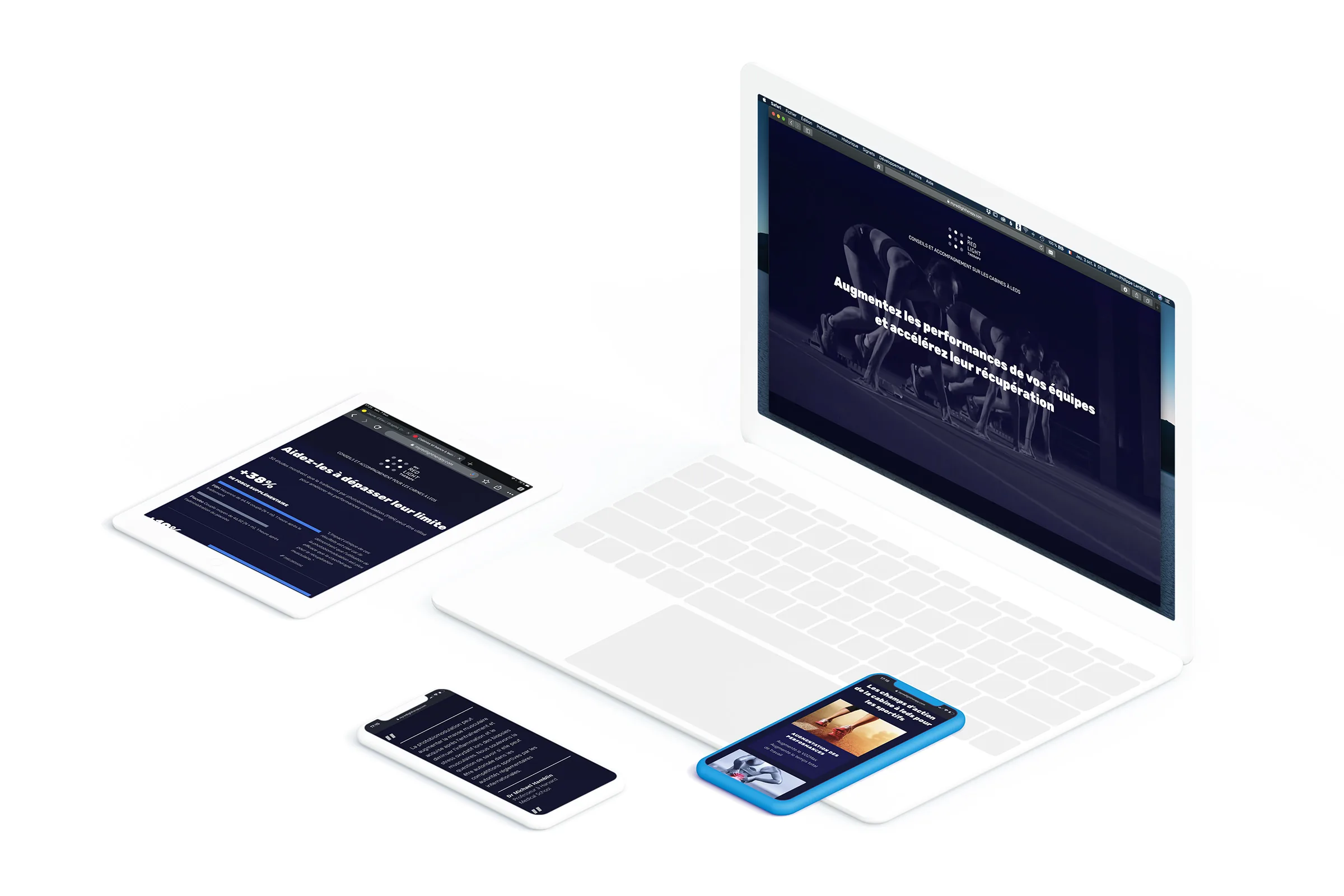 Bioledtherapy - Direction artistique, Identité visuelle, UX/UI Design