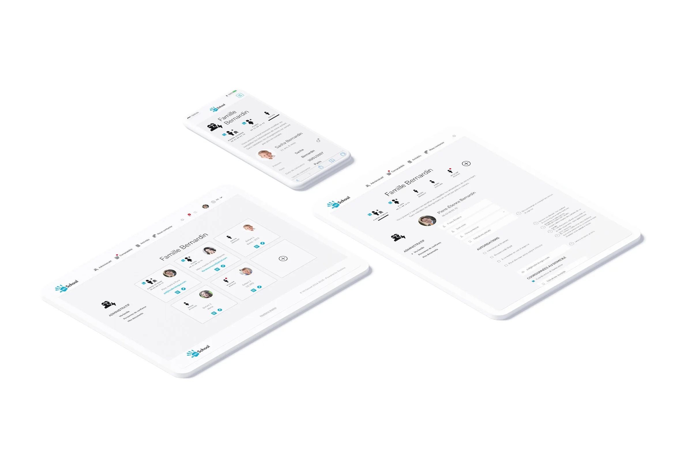 Wi School - Création de l’interface de l’espace clients